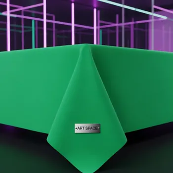 Аренда Скатерть прямоугольная Pantone 361 U зеленая в Omega Sirius — ART SPACE