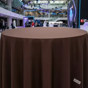 Аренда Скатерть круглая коричневая 2,3 м в Gamma Sirius — ART SPACE
