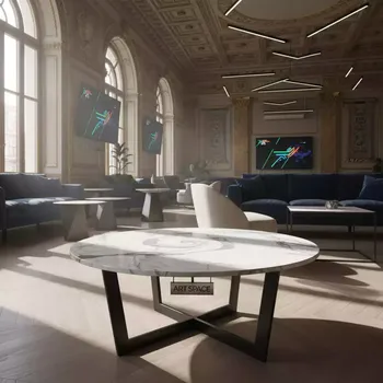 Аренда Столик кофейный мраморный Jeko 46 в Зимнем театре — ART SPACE