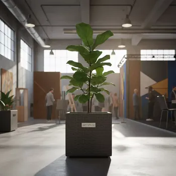 Аренда Кашпо для цветов Prosperplast Rato Low 64 антрацит 37 л в ОКЦ «Галактика» — ART SPACE