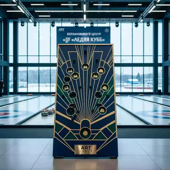 Аренда Рандомайзер "Плинко" в Керлинговом центре «Ледяной куб» — ART SPACE