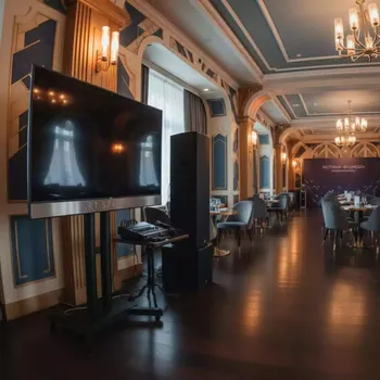Аренда Караоке с ТВ 65 дюймов и колонкой 3 кВт в ресторане «Brunello» — ART SPACE