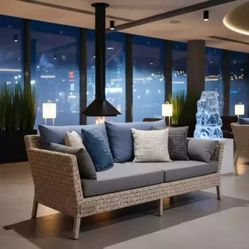 Аренда Диван плетеный с подушками Coachella в Mercure Сочи Центр — ART SPACE