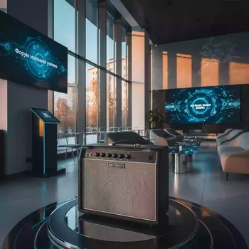 Аренда Гитарный комбик Fender Mustang в ледовой арене «Шайба» — ART SPACE