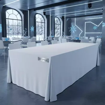 Аренда Бифлекс на прямоугольный стол 180х80 белый в Green Flow Hotel — ART SPACE