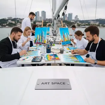 Аренда Мастер класс акварель и акрил на парусной регате (Сочи) — ART SPACE