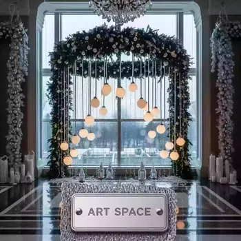 Аренда Гирлянда занавес Winter Glade 126 ламп холодный белый в Novotel Resort — ART SPACE