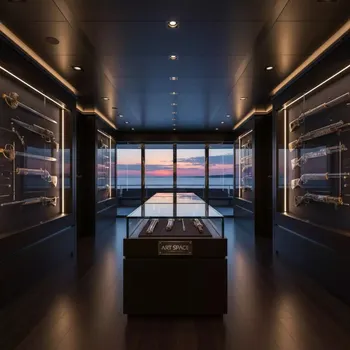 Аренда Оружейная комната на VIP теплоходе (Морпорт Сочи) — ART SPACE