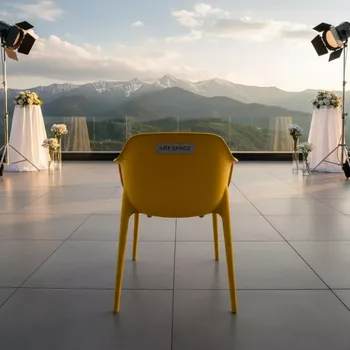 Аренда Стул Air пластиковый желтый в Skypark Sochi — ART SPACE