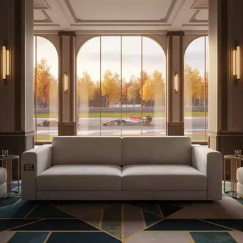 Аренда Диван светло серый Натта 600 в комплексе Sea Galaxy — ART SPACE