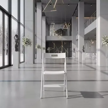 Аренда Стул складной Джеф белый в МФК «Горный» — ART SPACE