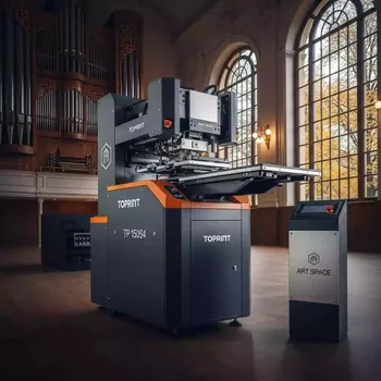Аренда Тампонный станок Toprint TP 150S4 TP 150S4A четырехкрасочный шаттл в Зале органной и камерной музыки — ART SPACE