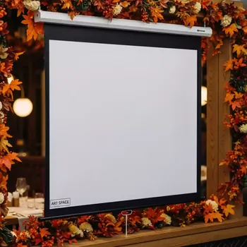 Аренда Экран настенный Lumien Master Picture LMP 100104 203х203 197х197 1 1 MW в ресторане «Сыроварня» — ART SPACE