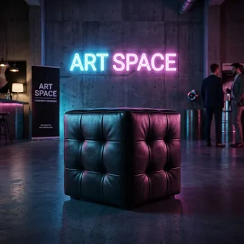 Аренда Черный пуф Сочи: заказать мебель для мероприятий ART SPACE