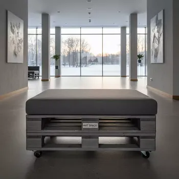 Аренда Оттоман Wood pallet grey в City Park Hotel Sochi — ART SPACE
