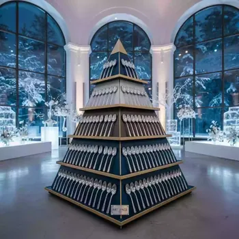 Аренда Этажерка Пирамида для фуршета 48 ложек в санатории «Металлург» — ART SPACE