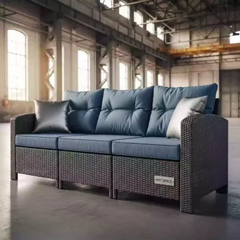 Аренда Диван из искусственного ротанга YH C2130W 3 в VK Stadium Sirius — ART SPACE