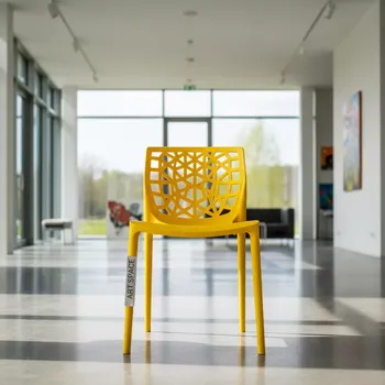 Аренда Стула пластикового желтого Ginevra в Gamma Sirius — ART SPACE