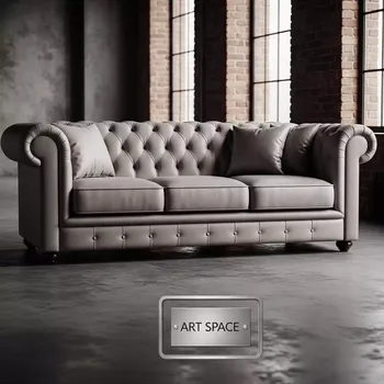 Аренда Диван 3 местный Chester Silver Collection в Университете «Сириус» — ART SPACE