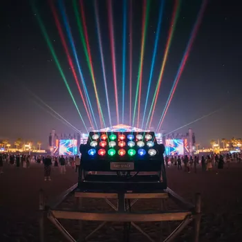 Аренда Матрица LED Involight MH 25 на пляже «Ривьера» — ART SPACE