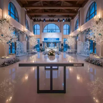 Аренда Стол переговорный с металлокаркасом белый антрацит 160х123 в Bridge Resort — ART SPACE