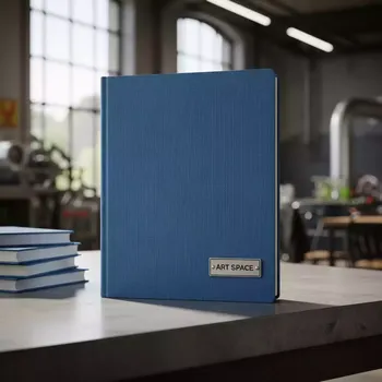 Аренда Обложки твердые для Металбинд O HARD COVER slim 304х212 мм с покрытием ткань без окна синие в Green Flow Hotel — ART SPACE