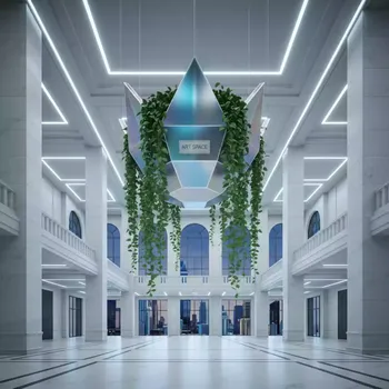 Аренда Кашпо подвесное crown 55 и 67 см в ледовом дворце «Большой» — ART SPACE