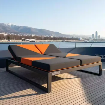 Аренда Лежак лаунж двухместный Malibu на VIP теплоходе (Морпорт Сочи) — ART SPACE