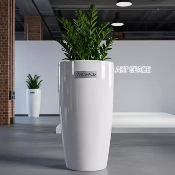 Аренда Кашпо Prosperplast Tubus Slim 8 4 л белое в лофте «Студия 21» — ART SPACE