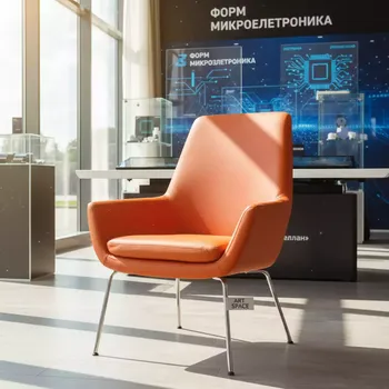 Аренда Стул Marco оранжевый из экокожи в ресторане «Магеллан» — ART SPACE