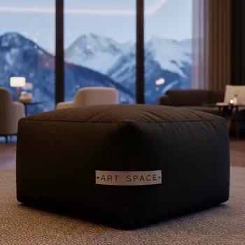 Аренда Пуф бескаркасный черный Plagg в Sochi Marriott Krasnaya Polyana — ART SPACE