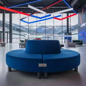 Аренда Диван Раунд велюр Velutto 43 опоры пластиковые в Sochi Marriott Krasnaya Polyana — ART SPACE