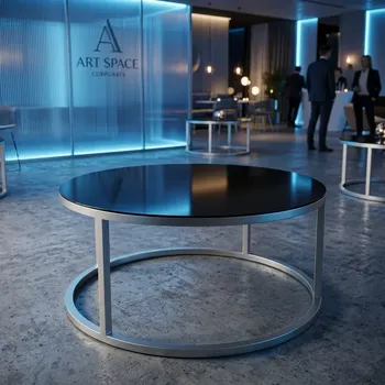 Аренда журнального стола Ring Silver & Black в Сочи