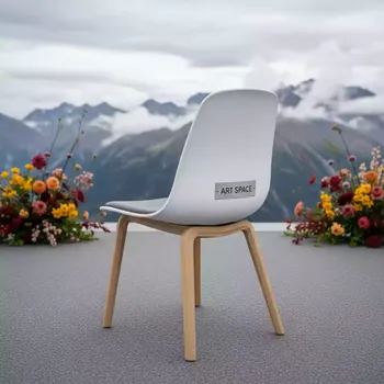 Аренда Стул пластиковый X Treme S Wox Beech Wood на площадке Rosa Peak (2320м) — ART SPACE