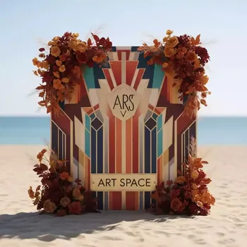 Аренда Пресс волл с логотипами на пляже «Мандарин» — ART SPACE