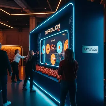 Аренда Интерактивная стена UTS Попадалкин в Red Arena — ART SPACE