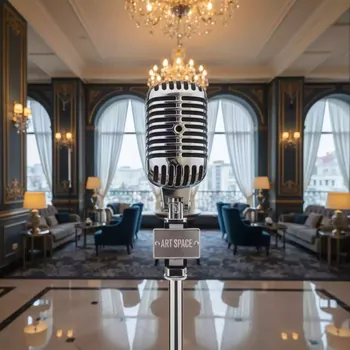 Аренда Микрофон ретро Shure 55SH Series II Элвиса для вечеринок в Cosmos Sochi Hotel — ART SPACE