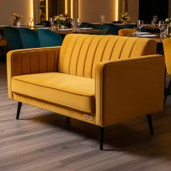 Аренда Диван Натта 1200 горчичный в ресторане «Sanremo» — ART SPACE