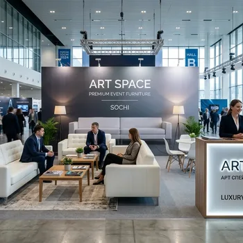 Аренда мебели в Сочи для выставок: как создать безупречный стенд с ART SPACE