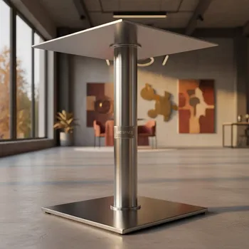Аренда Подстолье 2157EM нержавеющая сталь в Karat Resort — ART SPACE