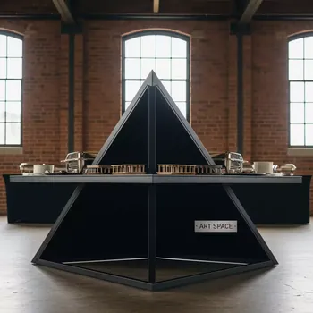 Аренда Фуршетный стол triangle BB черный в лофте «Студия 21» — ART SPACE