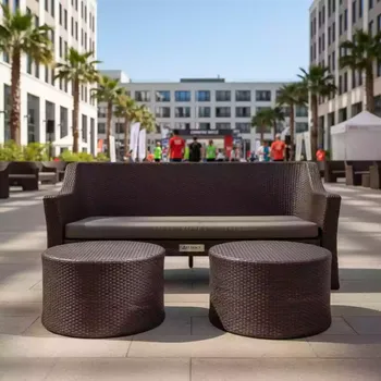 Аренда Комплект мебели АНАПА SOFA 2 TABLET венге под искусственный ротанг в Courtyard by Marriott Sochi — ART SPACE