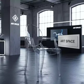 Аренда Стул прозрачный Victoria Ghost New в лофте «Студия 21» — ART SPACE