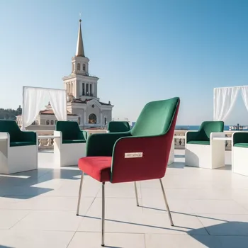 Аренда Стулy велюр зеленый на территории Морпорта Сочи — ART SPACE