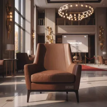Аренда Стул Браун коричневый с коричневой полосой в Cosmos Sochi Hotel — ART SPACE