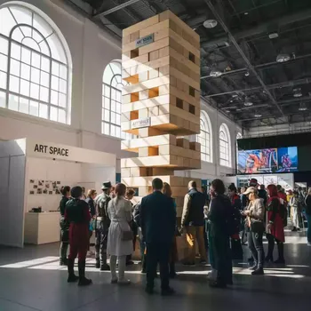 Аренда Дженга гигантская XXXL 2 м в Red Arena — ART SPACE