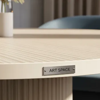 Аренда Столешница круглая Werzalit D800 крем полоски в Rixos Krasnaya Polyana — ART SPACE
