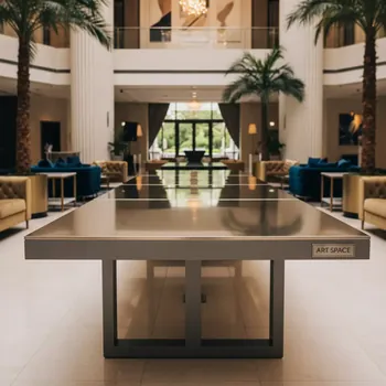 Аренда Стол Лидер 2 2400х900 шампань серый в отеле Radisson Lazurnaya — ART SPACE