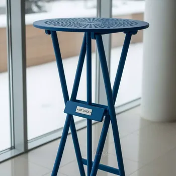 Аренда Стол барный складной Sky Folding Bar Table синий в санатории «Октябрьский» — ART SPACE