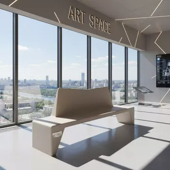 Аренда Скамья MAR BCH st001 W Mua бежевый в МФК «Горный» — ART SPACE